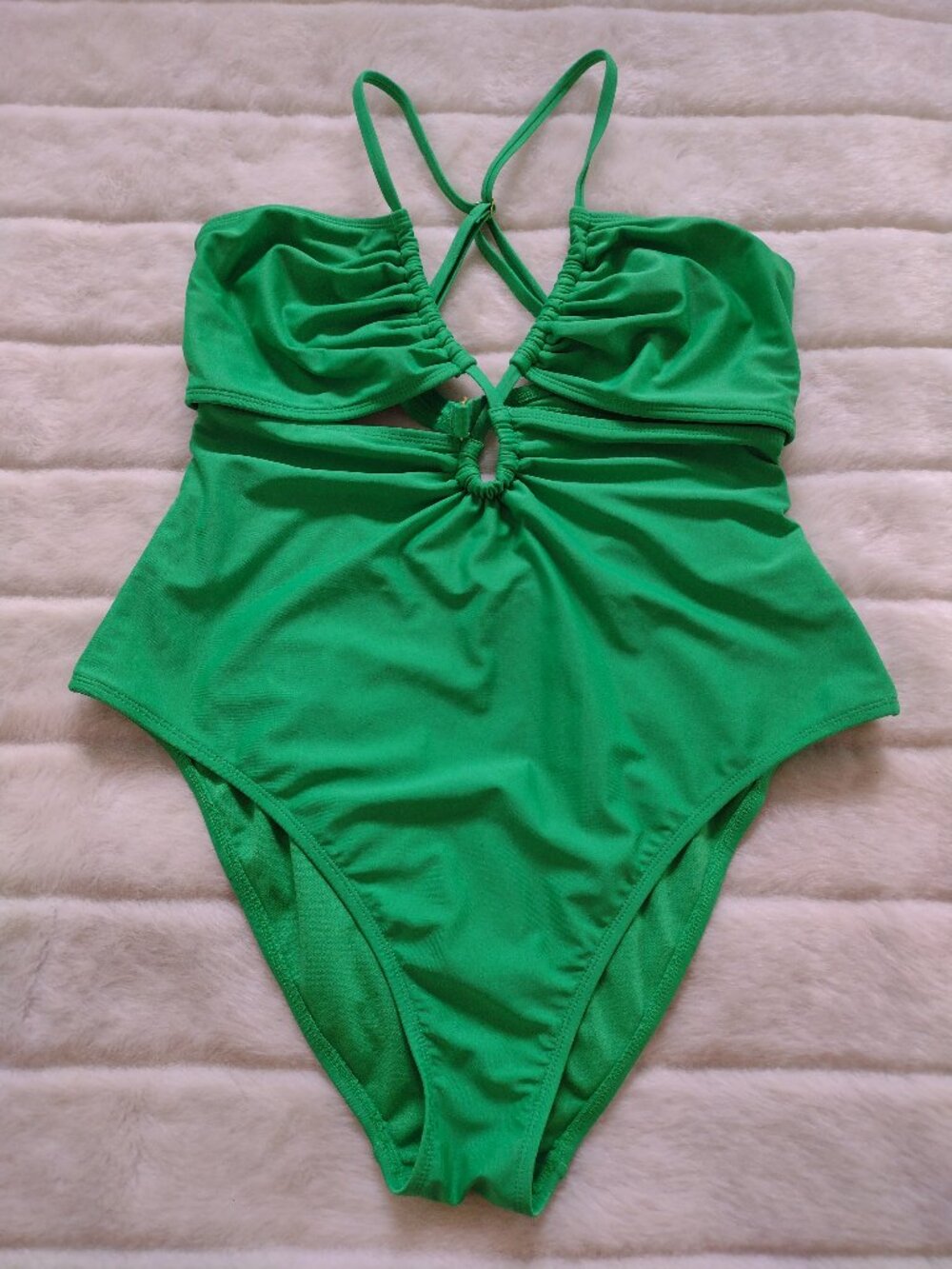 Shade & Shore Women's One Piece Swimsuit XL Green